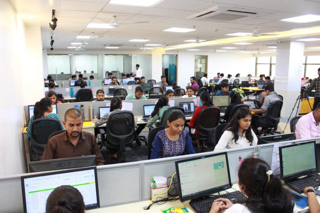 Office Staff Sitting/working in office for Carbon Climate Project