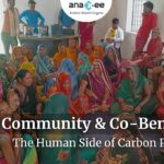 Anaxee’s field team engaging with women in a rural village, showcasing the human side of carbon projects through community participation.