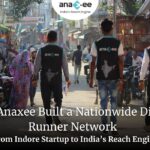 A group of Anaxee Digital Runners walking through a busy rural marketplace, representing Anaxee’s nationwide network connecting India’s villages through technology and human outreach.