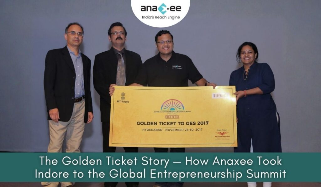 Founders of Anaxee, Govind Agrawal and Arti Agrawal Receiving The Golden Ticket