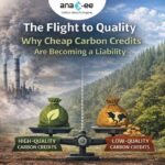 The flight to quality in carbon credits, comparing high-quality credits with strong integrity against low-quality credits with higher risk