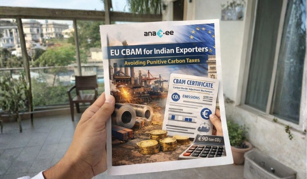 Infographic comparing unverified carbon emissions report versus verified granular emissions data to avoid punitive CBAM costs