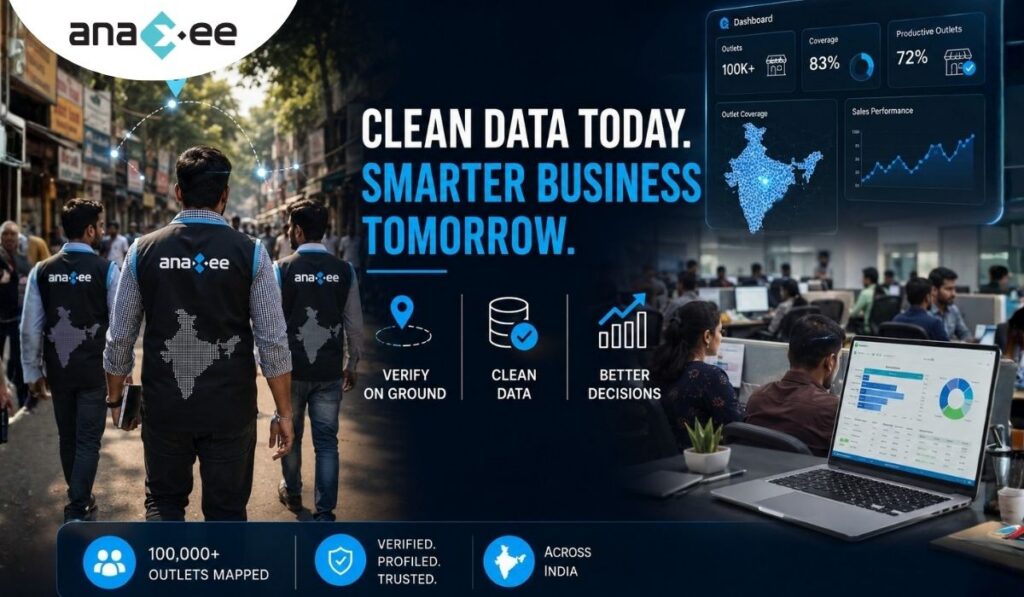 Anaxee field team and office operations showing how verified retail data improves AI-driven business decisions and GTM execution across India.