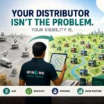 Anaxee Digital Runner using retail mapping data to uncover untapped retailers beyond a distributor's existing network, showing market visibility and expansion opportunities.