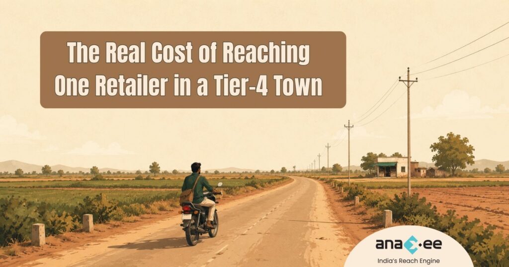 Infographic breaking down retail visit cost into four parts: staff, travel and time, data rework, failed visits