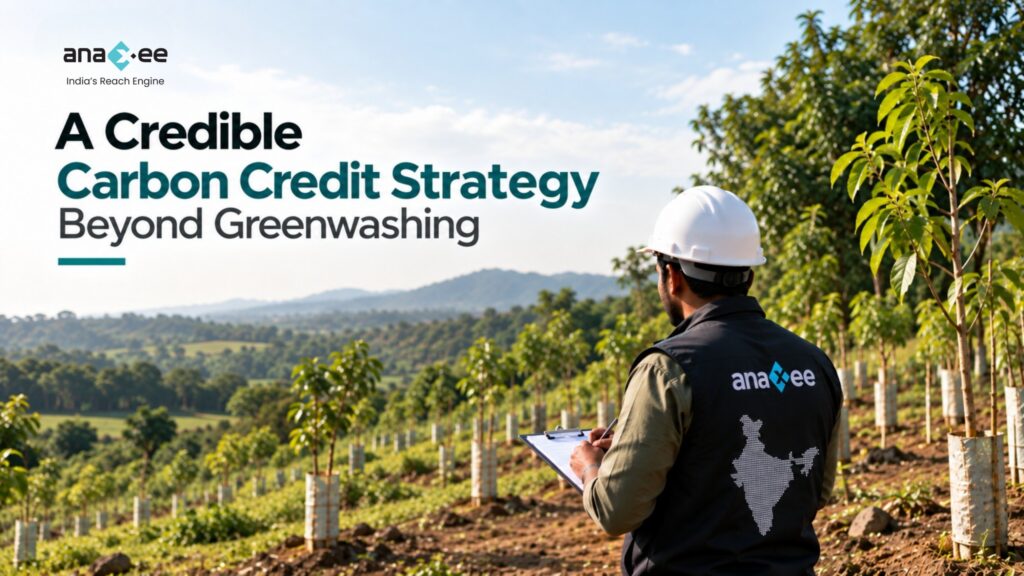Corporate carbon credit strategy focused on credible climate action, carbon project monitoring, and avoiding greenwashing through transparent field data.