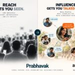 Infographic comparing traditional brand reach through advertising with local influence created through people, communities and conversations