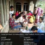 Anaxee field team conducting door-to-door outreach in rural India